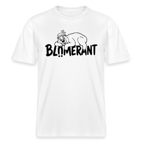 BLÜMERANT-RELAXED FIT Unisex Organic T-Shirt mit Berliner Schnauze - Weiß