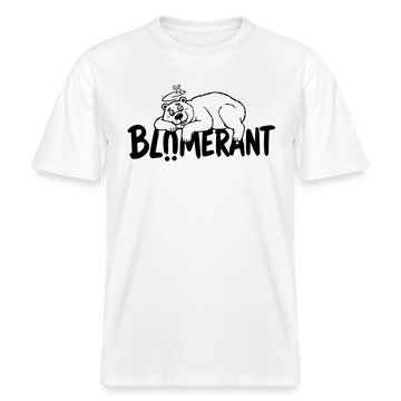 BLÜMERANT-RELAXED FIT Unisex Organic T-Shirt mit Berliner Schnauze - Weiß