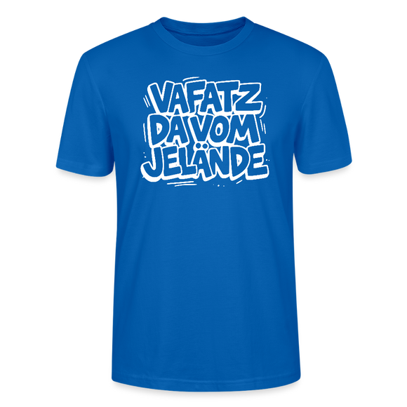 VAFATZ DA VOM JELÄNDE-Unisex T-Shirt Bio-Berliner Schnauze - Pfauenblau