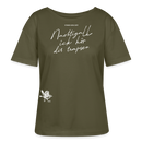 NACHTIGALL,ICK HÖR DIR TRAPSEN-Rundhals Frauen Bio-T-Shirt II - Khaki