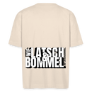 WIE LATSCH UND BOMMEL - Backprint- Unisex Oversize Bio-T-Shirt - Naturweiß