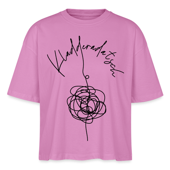KLADDERADATSCH - Frauen Boxy Bio-T-Shirt - Pink