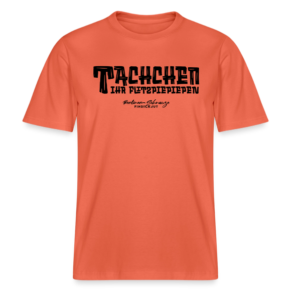 Berliner Begrüssung-TACHCHEN IHR FLITZPIEPEN- RELAXED FIT Unisex Organic T-Shirt - Hellrot