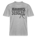 JEH MIR NICH UFFN SENKEL-Relaxed Fit Unisex Bio-T-Shirt - Grau meliert