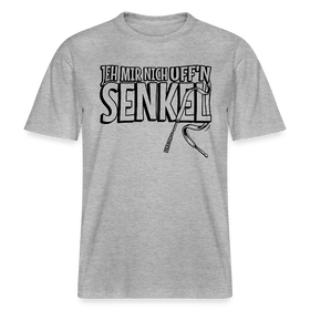 JEH MIR NICH UFFN SENKEL-Relaxed Fit Unisex Bio-T-Shirt - Grau meliert