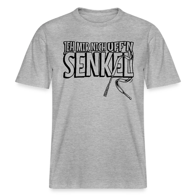 JEH MIR NICH UFFN SENKEL-Relaxed Fit Unisex Bio-T-Shirt - Grau meliert