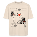 BERLINER KNORKE-Unisex Oversize Bio-T-Shirt - Naturweiß