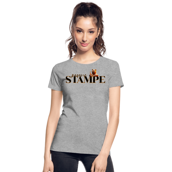 STAMPE-Frauen Premium Bio T-Shirt - Grau meliert