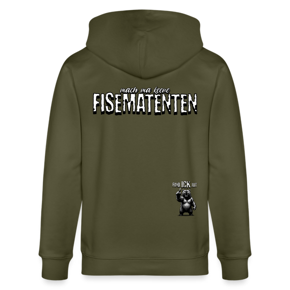 FISEMATENTEN-Unisex Bio-Kapuzenjacke - Khaki