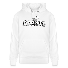 FLITZPIEPE-Unisex Bio-Hoodie mit dem Original Berliner Spruch - Weiß