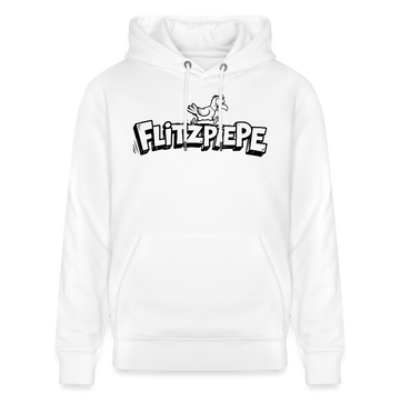 FLITZPIEPE-Unisex Bio-Hoodie mit dem Original Berliner Spruch - Weiß