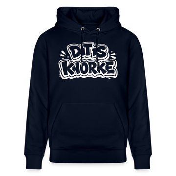 DIT IS KNORKE-Unisex Bio-Hoodie mit Berliner Spruch - Navy