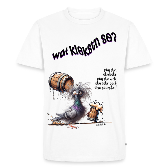WAT KIEKSTN SO?-Männer Premium Bio T-Shirt II - Weiß