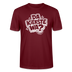 Berlin Shirt mit Spruch- DA KIEKSTE WA?-Unisex T-Shirt Bio - Burgunderrot