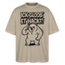 Berlin Shirt-ICK GLOOB ET HACKT-Oversized Unisex Bio T-Shirt - Steingrau