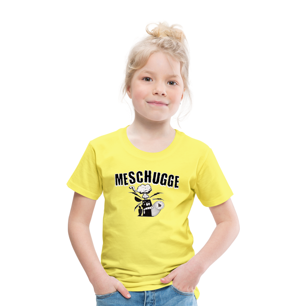 MESCHUGGE - Kinder Premium T-Shirt - Gelb