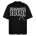 JEH MIR NICH UFFN SENKEL-Oversized Unisex Bio T-Shirt II - Schwarz