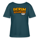 BERLIN ICK LIEB DIR-Rundhals Frauen Bio-T-Shirt - Dunkles Petrol