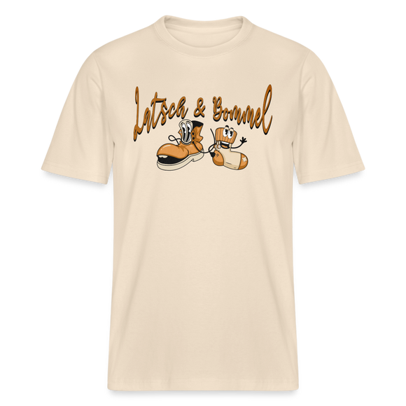 LATSCH UND BOMMEL - Relaxed Fit Unisex Bio-T-Shirt - Naturweiß