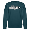 SCHNURZPIEPE-Unisex Bio-Sweatshirt - Dunkles Petrol