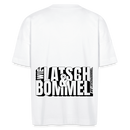 WIE LATSCH UND BOMMEL - Backprint- Unisex Oversize Bio-T-Shirt - Weiß