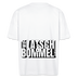 WIE LATSCH UND BOMMEL - Backprint- Unisex Oversize Bio-T-Shirt - Weiß