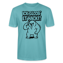 Berlin Shirt-ICK GLOOB ET HACKT-Unisex T-Shirt mit Berliner Bär - Pastelltürkis
