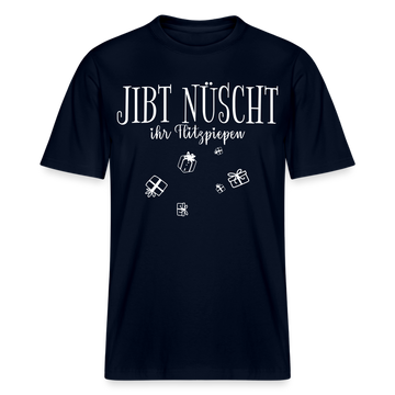JIBT NÜSCHT - Relaxed Fit Unisex Bio-T-Shirt - Navy