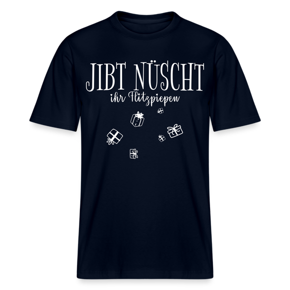 JIBT NÜSCHT - Relaxed Fit Unisex Bio-T-Shirt - Navy
