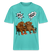 Berliner Bär mit berliner Schnauze-WATN?NÜSCHT- RELAXED FIT Unisex Organic T-Shirt - Poolblau