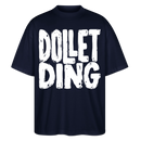DOLLET DING-Dit Berlin Shirt mit Kodderschnauze-Oversized Unisex Bio - Navy