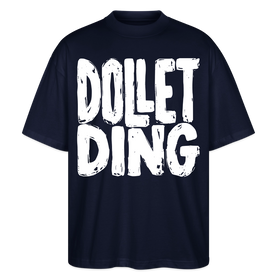 DOLLET DING-Dit Berlin Shirt mit Kodderschnauze-Oversized Unisex Bio - Navy
