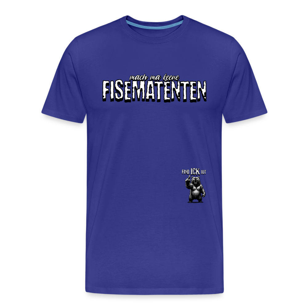 FISEMATENTEN-Männer Premium Bio T-Shirt - Königsblau