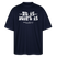 Berliner Gelassenheit-ET IS WIE'T IS-Oversized Unisex Bio T-Shirt - Navy