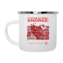 SEI KNORKE - Emaille-Tasse - Weiß