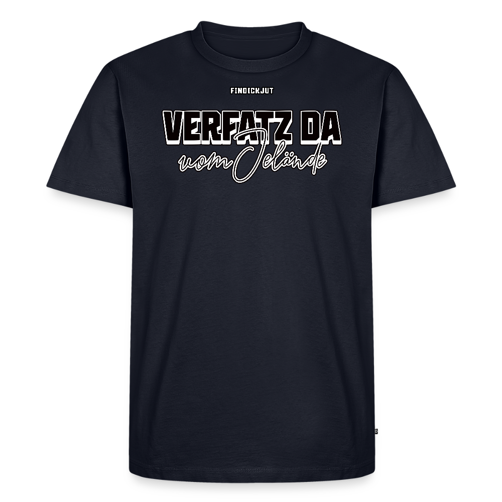VERFATZ DA VOM JELÄNDE-Männer Premium BIO T-Shirt - Navy