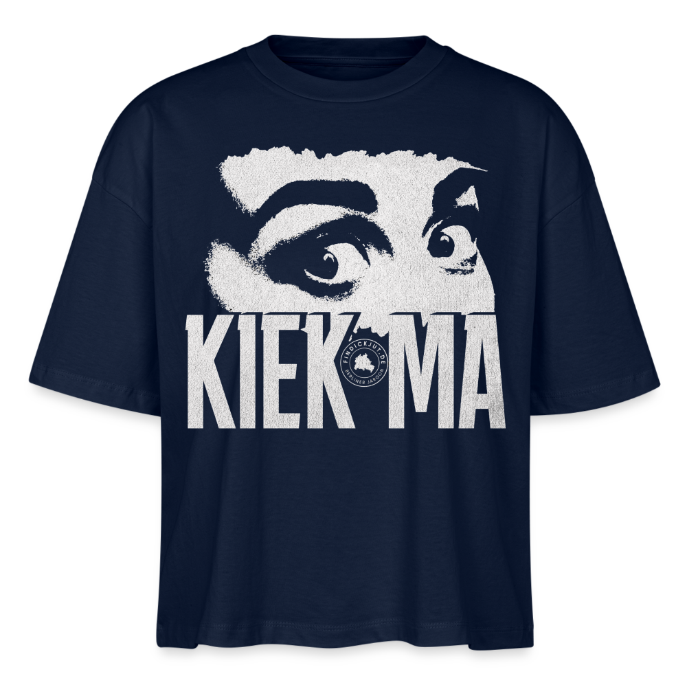 KIEK MA - Frauen Boxy Bio-T-Shirt - Navy