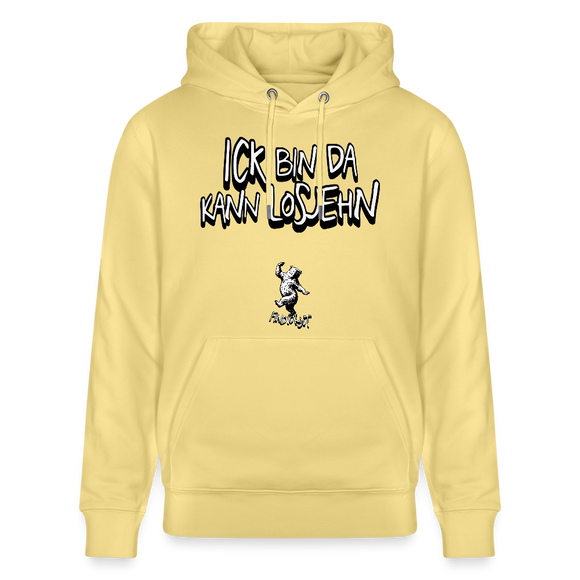 ICK BIN DA-Unisex Bio-Hoodie - Gelb Viva 