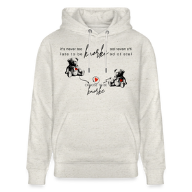 BERLINER KNORKE-Unisex Bio-Hoodie - Beige meliert