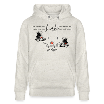 BERLINER KNORKE-Unisex Bio-Hoodie - Beige meliert