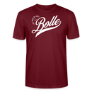 ICK FREU MA WIE BOLLE-Unisex T-Shirt BIO - Burgunderrot
