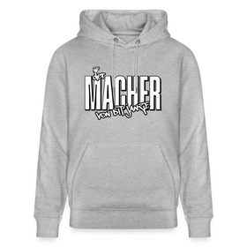 DER MACHER VON DIT JANZE - Unisex Bio-Hoodie - Grau meliert