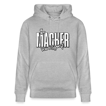 DER MACHER VON DIT JANZE - Unisex Bio-Hoodie - Grau meliert