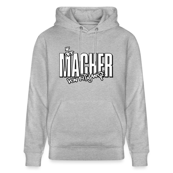 DER MACHER VON DIT JANZE - Unisex Bio-Hoodie - Grau meliert