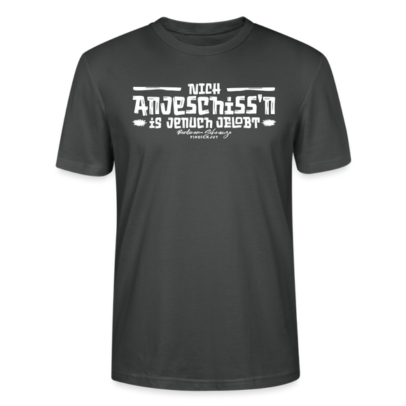 Berliner Spruch-Berliner Lob-NICH ANJESCHISSN-Unisex T-Shirt - Anthrazit