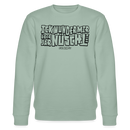 Berliner Spruch-ICK WUNDER MIR-Unisex Bio-Sweatshirt - Helles Graugrün