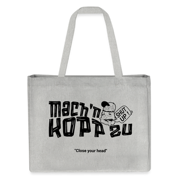 MACH N KOPP ZU-Einkaufstasche - Grau meliert