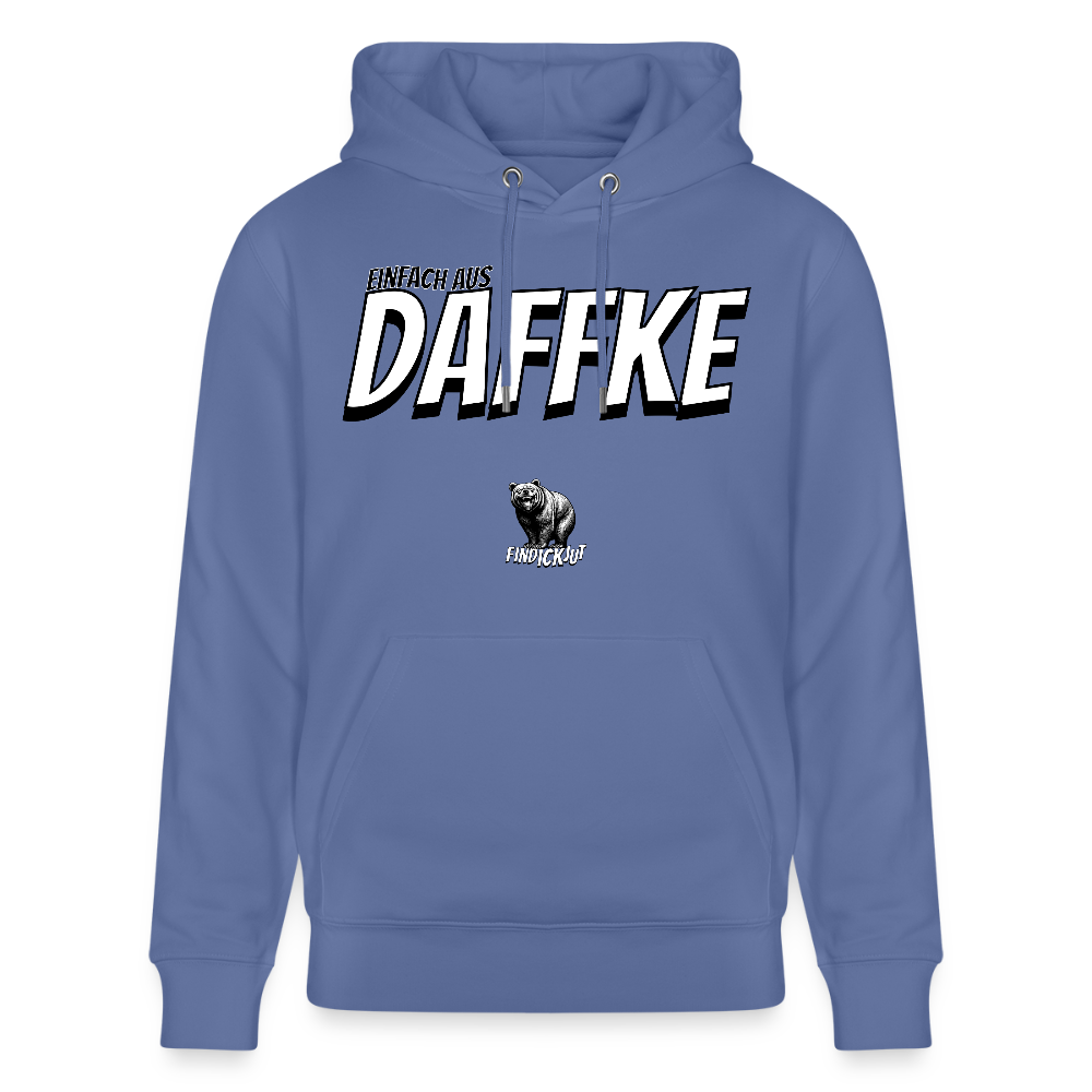 AUS DAFFKE-Unisex Bio-Hoodie - Blau