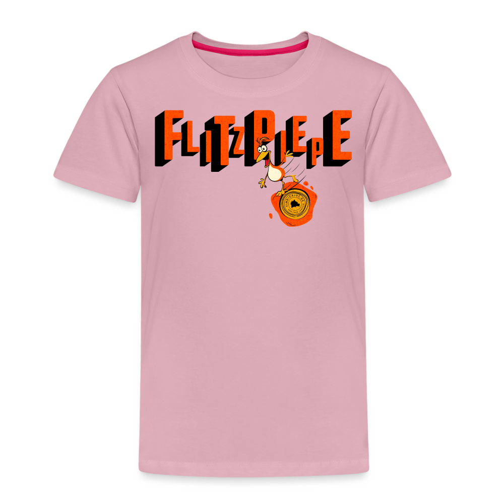 FLITZPIEPE - Kinder Premium T-Shirt - Hellrosa