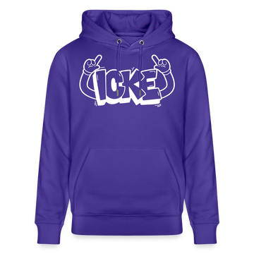 ICKE-Unisex Bio-Hoodie mit Berliner Schnauze - Purple Love 